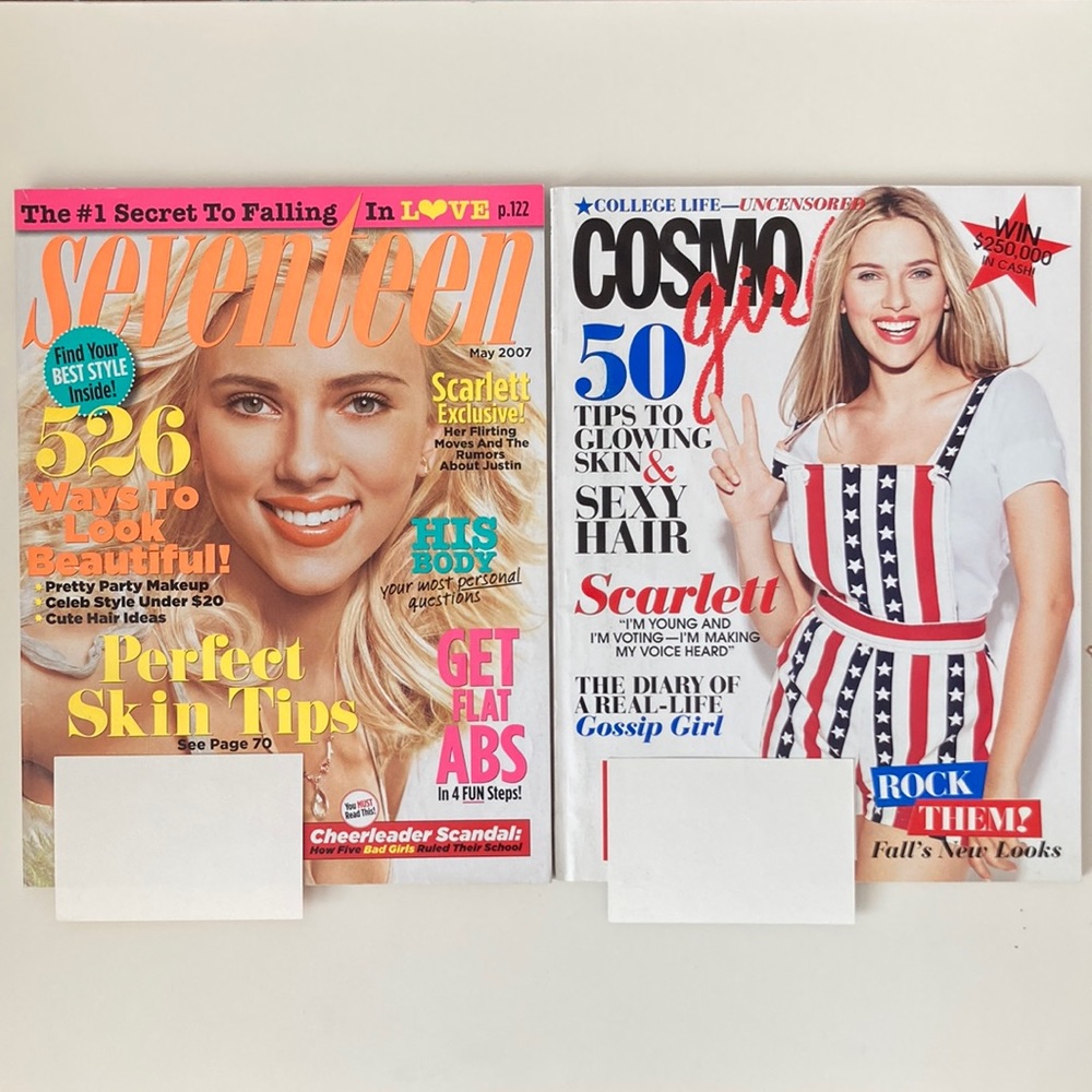 Scarlett Johansson Seventeen and CosmoGirl Magazines 2007/2008